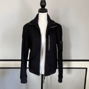 All Saints Black Bomber Jacket
